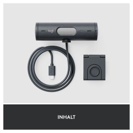 Logitech Brio 500 Webcam Full HD 1080p, Campo Visual Ajustable 90°/78°/65°, Enfoque Automático, Grafito