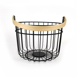 Quttin Cesta Organizador Redonda Rustic, 28x26.5x22 cm (12 Unidades)