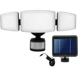 Foco solar de 3 cabezales de gran luminosidad con detector de presencia - 1000LM - GALIX Foco solar de 3 cabezales de gran luminosidad con detector de presencia - 1000LM - GALIX