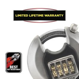 MASTER LOCK Candado de disco externo combinado - Alta seguridad - Mango protegido MASTER LOCK Candado de disco externo combinado - Alta seguridad - Mango protegido