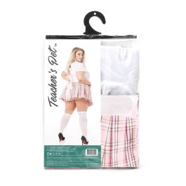 Disfraz Erótico Teacher’s Pet School Girl Rosa Queen size