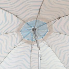 Sombrilla de playa Aktive Azul Ø 220 cm 220 x 200 x 220 cm (6 Unidades)