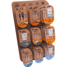 Tech One Tech Expositor EKO 400903 Cargadores GaN y Cables, 9 Ganchos, Incluye 27 Productos Precio: 138.5000001. SKU: B1JXEYLX6G