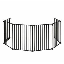 Barrera cortafuegos para chimenea o estufa de leña de 6 lados - 360 cm - Negro - NORDLINGER PRO Barrera cortafuegos para chimenea o estufa de leña de 6 lados - 360 cm - Negro - NORDLINGER PRO