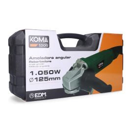 Koma Tools Amoladora angular eléctrica AM-1050, 1050W, Ø125 mm, con maletín