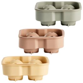 Day Molde para 4 Cubitos de Hielo Esféricos de Silicona, Colores Surtidos 12x12 cm