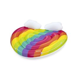 Bestway Isla Flotante Hinchable Arcoiris 175x163 cm Playa y Piscina 43722