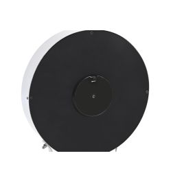 DKD Home Decor Reloj de Sobremesa Tradicional Aluminio Plateado Natural 9.5x33x30 cm, 1 pila AA
