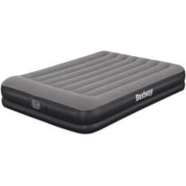 Bestway 671BU Colchón Hinchable Tritech Queen 2 plazas con bomba USB integrada, 2,03m x 1,52m x 36cm