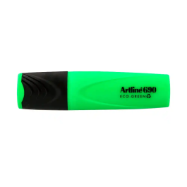 Artline EK-690 Rotulador Fluorescente Ecológico, Punta Biselada 1-4 mm, Verde