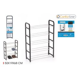 Confortime Zapatero Metal/Plástico 5 Pisos 50 x 19 x 68 cm (12 Unidades) Precio: 50.99000016. SKU: S2203781