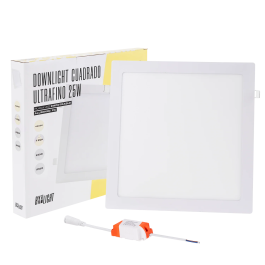 BX3 LIGHT Placa LED Cuadrada 25W 2040Lm 3000K 40.000h Empotrable BX3-RDP-25W-WW