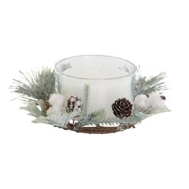 Vela Navidad Moderna DKD Home Decor Blanco 13 x 5.5 x 13 cm Vela Navidad Moderna DKD Home Decor Blanco 13 x 5.5 x 13 cm