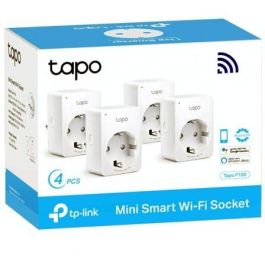 TP-Link Tapo P100 V1.2 Enchufe Inteligente Wi-Fi (4-Pack) para Interior, Compatible con Alexa y Google Home