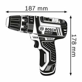 Bosch Professional GSB 12V-5 Taladro Percutor a Batería con 10 Accesorios BOS4059952563909