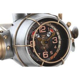 DKD Home Decor Bolai avion 25 Reloj de Sobremesa Vintage Metálico Plateado y Dorado con forma de Avión, 1 Pila AA, 21x23x19 cm DKD Home Decor Bolai avion 25 Reloj de Sobremesa Vintage Metálico Plateado y Dorado con forma de Avión, 1 Pila AA, 21x23x19 cm