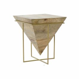 Mesita Auxiliar Moderno DKD Home Decor Natural Dorado 40 x 45 x 40 cm