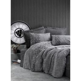 Juego de cama - 1 funda nórdica 220x240 cm + 2 fundas de almohada 60x60 cm - 100% algodón - Gris Precio: 56.10528. SKU: B1G4XFEB8R