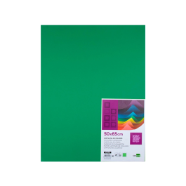 Liderpapel Cartulina Verde Navidad 50x65 cm 180g/m2 Paquete 25 Hojas para Dibujo y Manualidades