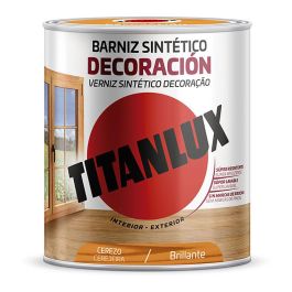 Titan Barniz sintético decoración cerezo brillante 750ml interior/exterior 5809401