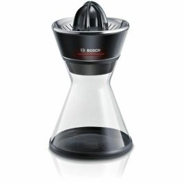 Bosch MCP72GPB Exprimidor de cítricos VitaStyle Citro 40W, depósito de vidrio 1L, cono universal, negro/acero inoxidable cepillado