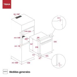 Horno Pirolítico Teka HSB620P 3552 W 70 L