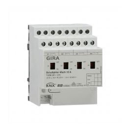 GIRA 100400 Interruptor Actuador KNX/EIB 4 Vías, 16A, Schaltaktor, para Domótica y Automatización del Hogar Precio: 240.4028. SKU: B1J89GRJTR