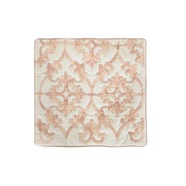 DKD Home Decor Funda de Cojín Cuadrado Decorativo Tradicional Beige Rosa de 50x50 cm, Poliéster con Cierre de Cremallera y Lavado en Seco Precio: 15.49999957. SKU: S3041588