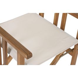 Silla Terraza Y Jardin DKD Home Decor Blanco Marron Claro 53 x 87 x 52 cm Silla Terraza Y Jardin DKD Home Decor Blanco Marron Claro 53 x 87 x 52 cm