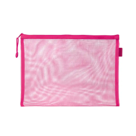 Liderpapel Bolsa Zipper Bag Poliester Transpirable Multiusos DIN A5 Rosa