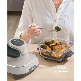 Ninja NIN0622356317610 Freidora sin Aceite CRISPI Portátil, 1.4L y 3.8L, 4 Programas, 1400W, Beige