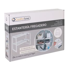 Confortime Estantería para Fregadero 50-68 x 26 x 38 cm (6 Unidades)