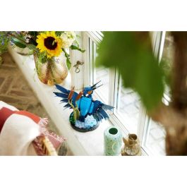 Lego 10331 Icons Kungsfiskaren con Pez Set de Construcción para Adultos, Figuras de Animales de la Fauna, Decoración para Hogar/Oficina