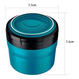 Cenicero redondo con led, colores surtidos, ø8 x 7 cm