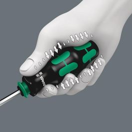 Wera 05134491001 Kraftform Kompakt 28 con Tasche - Destornillador Múltiple Plano con 6 Puntas Phillips, Pozidriv, Ranura y Portabrocas Magnético