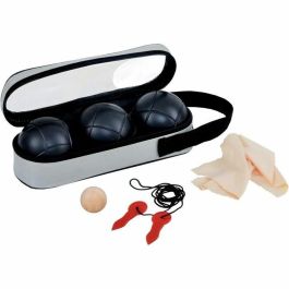 K-RO SPACE Petanca Triplete 3 Bolas Acero Endurecido Negras 73mm Kit Completo
