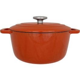 Fontestic Cacerola con tapa Hierro fundido esmaltado Ø24 cm 4,6 L Apta para inducción Resistente al óxido Precio: 83.49999944. SKU: B1GY5QFFTA
