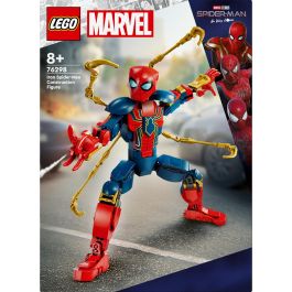 LEGO 76298 Figura para Construir Iron Spider-Man Marvel, Articulada 27 cm, +8 años