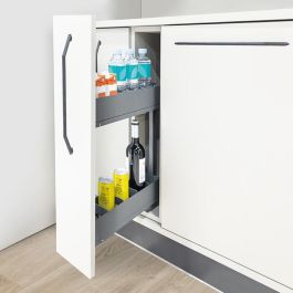 HERRAJES ALK Botellero Extraible Bacan M150/M300 con 2 Bandejas Acabado Antracita Precio: 99.58999985. SKU: B1FF8YAG54