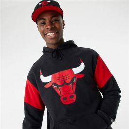 Sudadera con Capucha Unisex New Era NBA Colour Insert Chicago Bulls Negro
