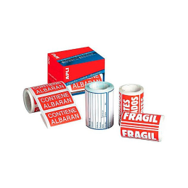 Apli Etiquetas 'Frágil' 100x50 mm Rollo 200 uds Blanco-Rojo