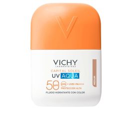 Vichy Capital Soleil UV Aqua Gel Fluido Hidratante Facial con Color SPF50 #Medium 50 ml - Protección Solar Alta UVA/UVB Precio: 19.49999942. SKU: B143CJKJ6F