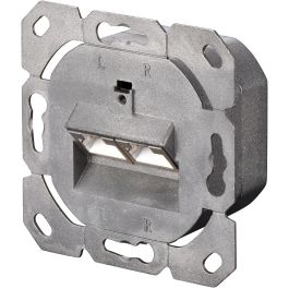 Digitus RJ45 Cat6a Apantallado 2xRJ45 Montaje Superficie Blanco Señal