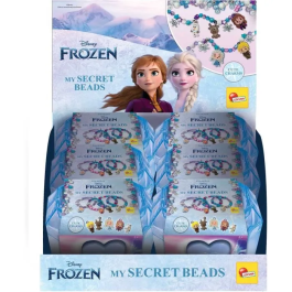 Lisciani Giochi LIS1737200180406 Kit para Crear Joyas Frozen Caja con Cerradura Cuentas de Colores Charms