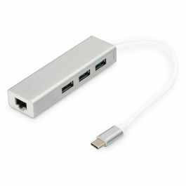 Hub USB Digitus DA-70255 Gris Blanco/Gris Plateado Precio: 32.69000009. SKU: B1494WWHGW