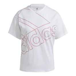 Camiseta de Manga Corta Mujer Adidas Giant Logo Blanco