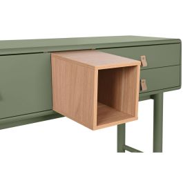DKD Home Decor Consola Urban Verde 120x35x90 cm, Mesa de Pasillo y Entrada para Recibidor, Mueble Auxiliar MDF y PU