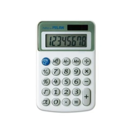 Milan Calculadora 40918BL Gris Calculadora de sobremesa 8 dígitos, 3 teclas de memoria, alimentación dual solar y pila Precio: 10.89. SKU: B1FR7F4B85