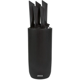 Jocca Juego de 5 Cuchillos con Taco de Polipropileno - Negro - JOC8435253586612 Precio: 37.6899996. SKU: B1F8VRJSJ6