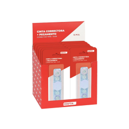 Safta Cinta Correctora + Pegamento Expositor 12 Unidades 185x155x170 mm Precio: 28.78999948. SKU: B1753MDNDE